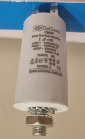 CBB60 1uF 450V 50/60Hz 4 Pin With Thread Motor Start Run Capacitor HVAC Washer Dryer Pump Compressor