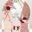 Backdrop and Plinths Cover- Pink Flower Theme