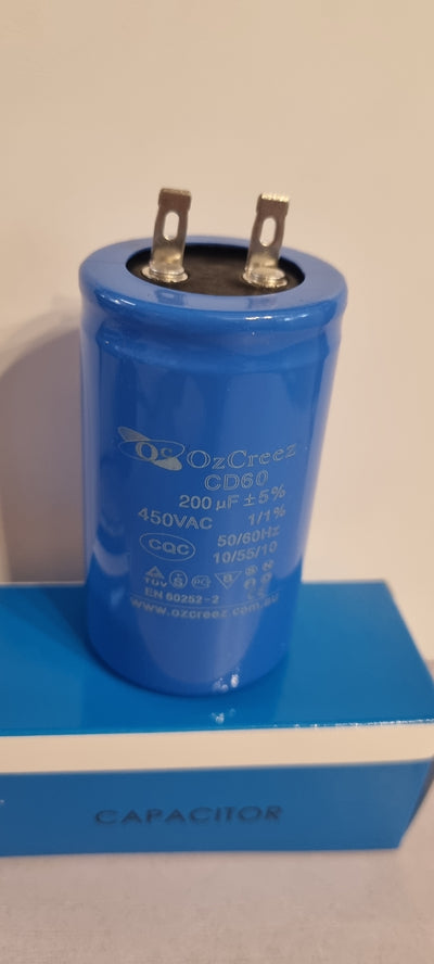 Wholesale 5x Original Motor Start Run Capacitor CD60 200uf with pin 250V / 450V 50/60Hz Capacitor