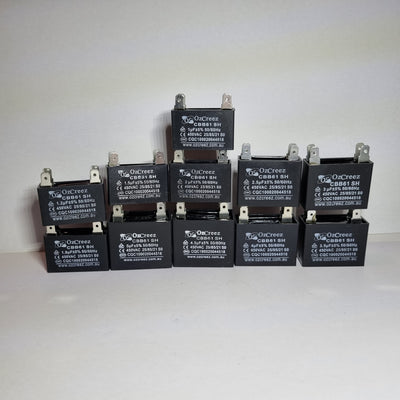CBB61 4 Pin Fan Starting Capacitor 1uF,1.2uF, 1.5uF, 1.8uF, 2uF, 2.5uF, 3uF, 3.5uF, 4uF, 4.5uF, 5uF Capacitor Appliances Ceiling Fan Starting Capacitor