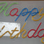 Neon Sign - Multi Coloured Happy Birthday