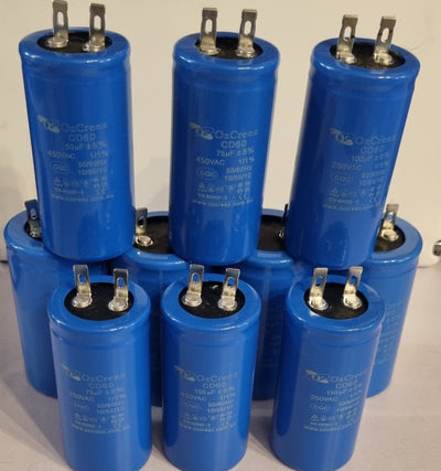 Original Motor Start Run Capacitor CD60 with pin  250V / 450V 50/60Hz Capacitor - AU