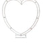 Double Rod Backdrop Arch stand Heart Shape
