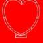 Double Rod Backdrop Arch stand Heart Shape