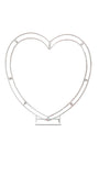 Double Rod Backdrop Arch stand Heart Shape