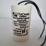 CBB60 450V 50/60Hz 2 Wire Capacitor Motor Start Run Capacitor HVAC Washer Dryer Pump Compressor