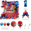 Spider-Man Theme Balloon Garland Kit - Swing Into Action with Superhero Party Decor!