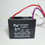 CBB61 2+5uF 3 Wires Fan Starting Capacitor For Ceiling Fan, Exhaust Fan, Dynamo-motor, Hood Fan Capacitor