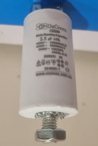 CBB60 3.5uF 450V 50/60Hz 4 Pin With Thread Motor Start Run Capacitor HVAC Washer Dryer Pump Compressor