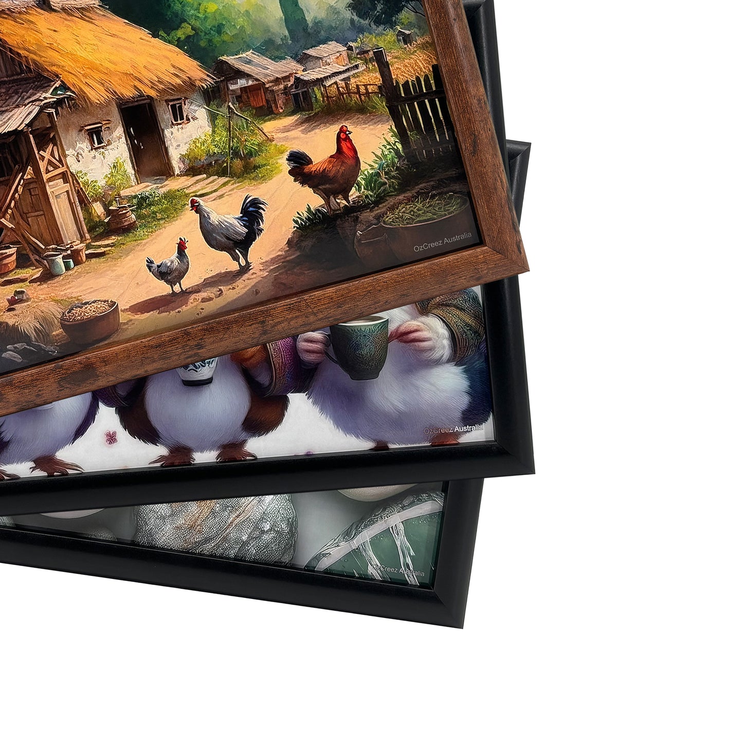 Bean Bag Lap Tray Table TV Dinner Stable Table Breakfast Serving Tray Laptray Design, Ideal Gift, Design #Charm & Cluck