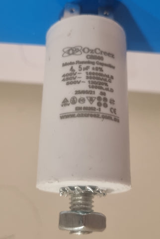 CBB60 4.5uF 450V 50/60Hz 4 Pin With Thread Motor Start Run Capacitor HVAC Washer Dryer Pump Compressor