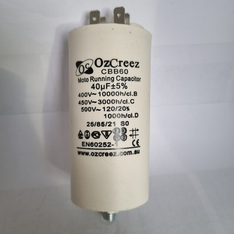 CBB60 40uF 450V 50/60Hz 4 Pin With Thread Motor Start Run Capacitor HVAC Washer Dryer Pump Compressor