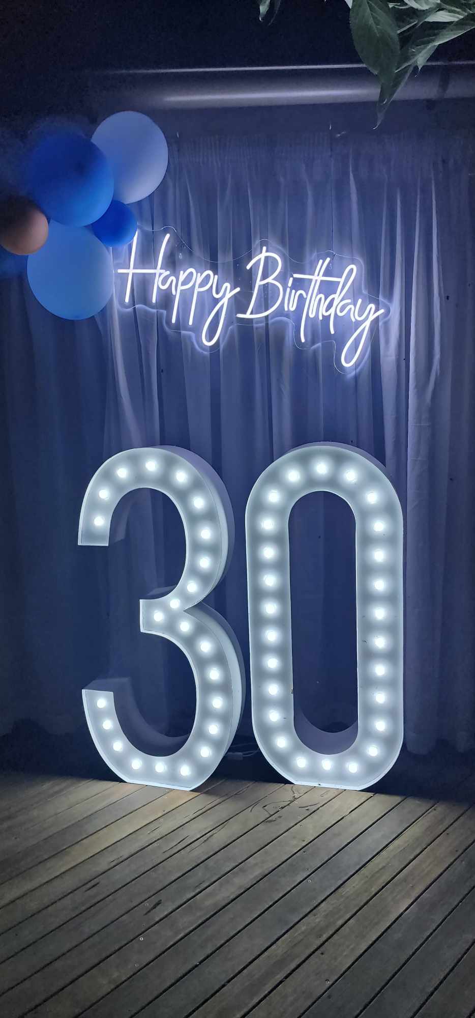 Giant LED Birthday Numbers – 0, 1, 2, 3, 4, 8 – Melbourne (Local Pickup Only)