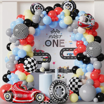Racing Car Theme Balloon Garland Kit