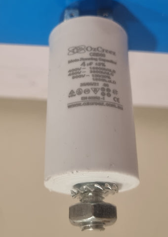 CBB60 4uF 450V 50/60Hz 4 Pin With Thread Motor Start Run Capacitor HVAC Washer Dryer Pump Compressor