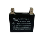 CBB61 4uF 4 Pin Fan Starting Capacitor Appliances Ceiling Fan Starting Capacitor