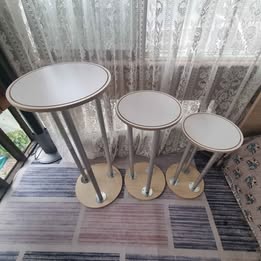 3Pcs Foldable Wooden Plinths / cake stand / cke table