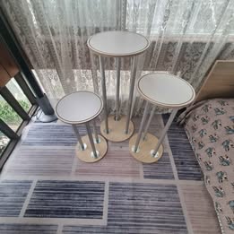 3Pcs Foldable Wooden Plinths / cake stand / cke table