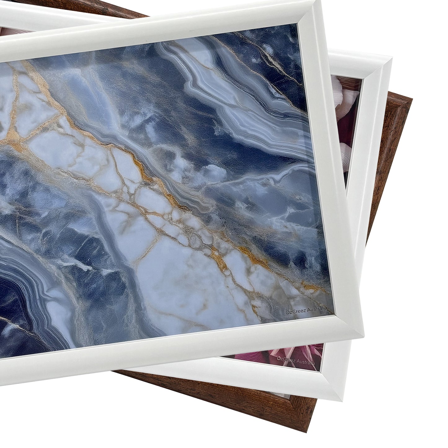 Bean Bag Lap Tray Table TV Dinner Stable Table Breakfast Serving Tray Laptray Design, Ideal Gift, Design # Marbled Tide