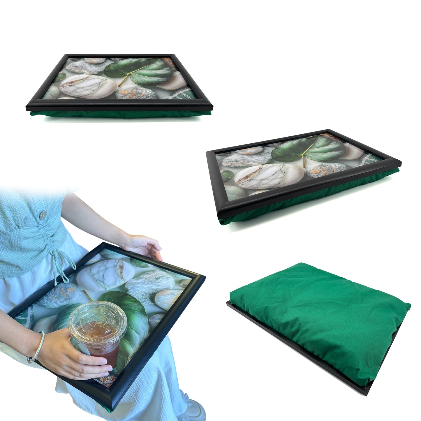 New Bean Bag Lap Tray Table TV Dinner Stable Table Breakfast Serving Tray Laptray