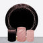 Backdrop and Plinths Cover- Pink Black Glitter