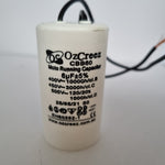 CBB60 6uF 450V 50/60Hz 2 Wire Capacitor Motor Start Run Capacitor HVAC Washer Dryer Pump Compressor