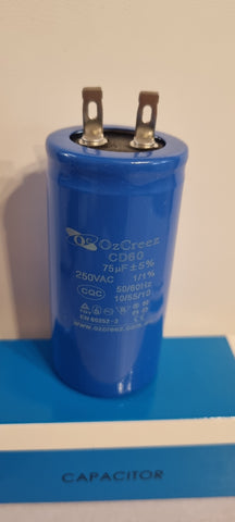 Original Motor Start Run Capacitor CD60 75uf with pin 250V / 450V 50/60Hz Capacitor