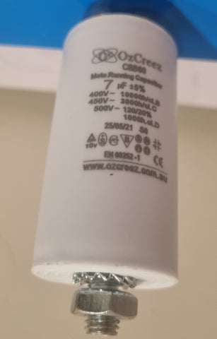 CBB60 7uF 450V 50/60Hz 4 Pin With Thread Motor Start Run Capacitor HVAC Washer Dryer Pump Compressor