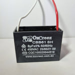 CBB61 0.6uF, 0.75uF, 1uF, 1.2uf, 1.5uF, 1.8uF, 2uF, 2.5uF, 3uF, 3.5uF, 4uF, 4.5uf, 6uF, 8uF, 10uF, 12uF, 15uF, 20uF 450V Capacitor Appliances Ceiling Fan Starting Capacitor - AU