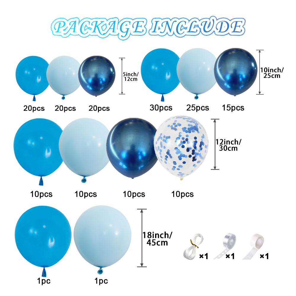 Balloon Garland Kit- Aqua blue balloons