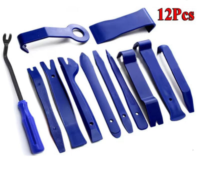 Wholesale 5x sets of 12pcs car panel and window removal tool kit  durable, portable, and scratch-free (Blue)