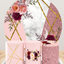 Backdrop and Plinths Cover- Pink Flower Theme