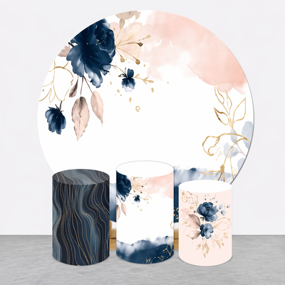 Backdrop and Plinths Cover- Pink Blue Theme