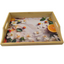 100% Bamboo Lap Tray with Cushion: Dinner / Breakfast Tray, Stable Table, Serving Tray Laptray, Gift, Design # Citrus Blossom