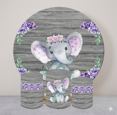 Backdrop and Plinths Cover- Elephant