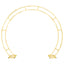 Double rod Round Arch Shape Backdrop stand