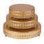European Style 3 Pcs Cake Stand- Gold