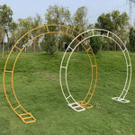 Double rod Round Arch Shape Backdrop stand
