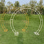 Double rod Round Arch Shape Backdrop stand
