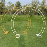 Double rod Round Arch Shape Backdrop stand