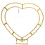 Double Rod Backdrop Arch stand Heart Shape