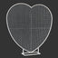 Heart Shape Backdrop stand With Mesh