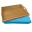 100% Bamboo Lap Tray with Cushion: Dinner / Breakfast Tray, Stable Table, Serving Tray Laptray, Gift, Design # Natural Bamboo