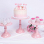 3 Pcs Cake Stands- Light Pink