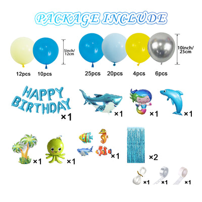 Balloon Garland Kit- sea animal theme balloons