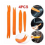 4pcs Car Door Clip Car Disassembly Tools Set DVD Stereo Refit Kits Interior Plastic Trim Panel Dashboard Removal Tool