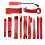12pcs car panel and window removal tool kit  durable, portable, and scratch-free (Red)