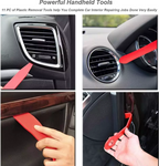 12pcs car panel and window removal tool kit  durable, portable, and scratch-free