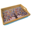 100% Bamboo Lap Tray with Cushion: Dinner / Breakfast Tray, Stable Table, Serving Tray Laptray, Gift, Design # Tree of Life