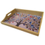 100% Bamboo Lap Tray with Cushion: Dinner / Breakfast Tray, Stable Table, Serving Tray Laptray, Gift, Design # Tree of Life